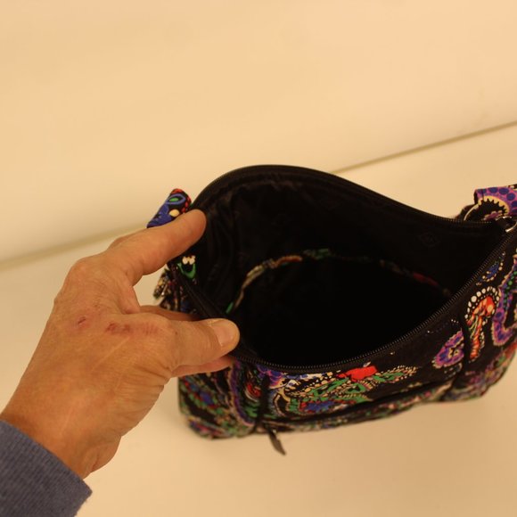 Vera Bradley Black/Floral Quilted Bag - Picture 3 of 6